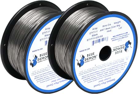 Amazon.com: Blue Demon E71T11 X .030” X 2 LB X 2 Pack MIG/GMAW